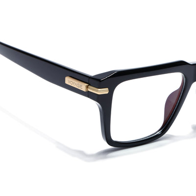 Obsidian | Voyage Black Wayfarer Eyeglasses for Men & Women (K047FMG8020)