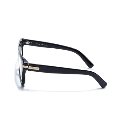 Obsidian | Voyage Black Wayfarer Eyeglasses for Men & Women (K047FMG8020)