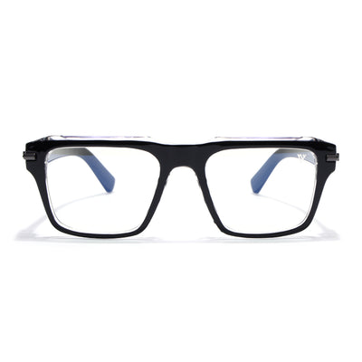 Obsidian | Voyage Black Wayfarer Eyeglasses for Men & Women (K047FMG8021)