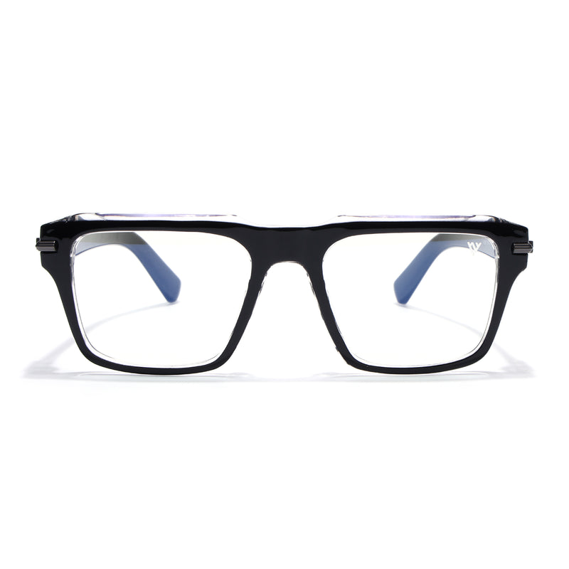 Obsidian | Voyage Black Wayfarer Eyeglasses for Men & Women (K047FMG8021)