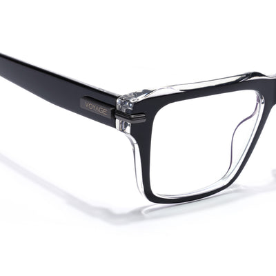 Obsidian | Voyage Black Wayfarer Eyeglasses for Men & Women (K047FMG8021)