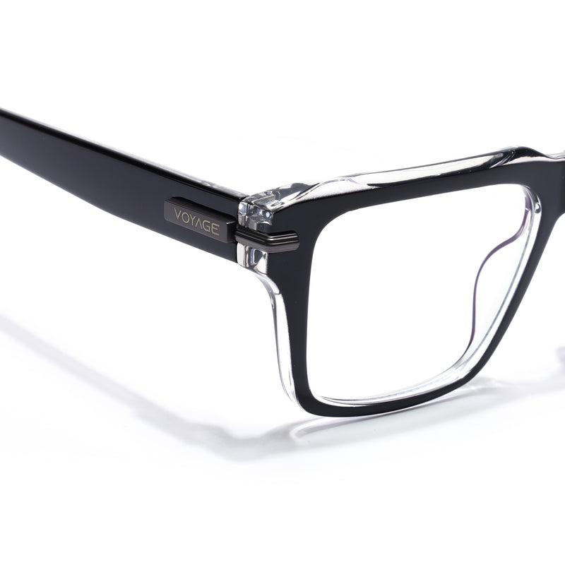 Obsidian | Voyage Black Wayfarer Eyeglasses for Men & Women (K047FMG8021)