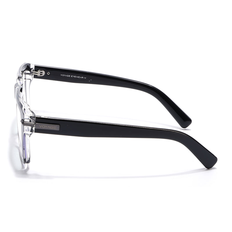 Obsidian | Voyage Black Wayfarer Eyeglasses for Men & Women (K047FMG8021)