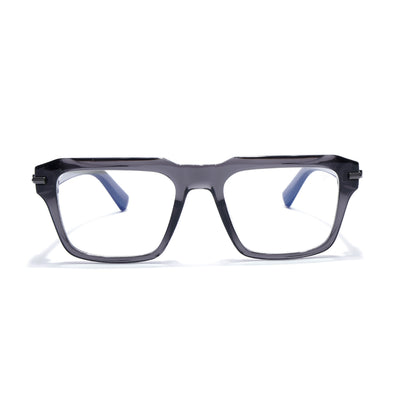 Obsidian | Voyage Grey Wayfarer Eyeglasses for Men & Women (K047FMG8022)