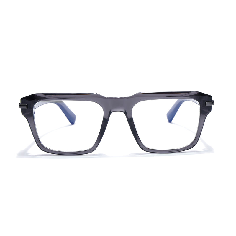 Obsidian | Voyage Grey Wayfarer Eyeglasses for Men & Women (K047FMG8022)