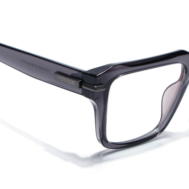 Obsidian | Voyage Grey Wayfarer Eyeglasses for Men & Women (K047FMG8022)