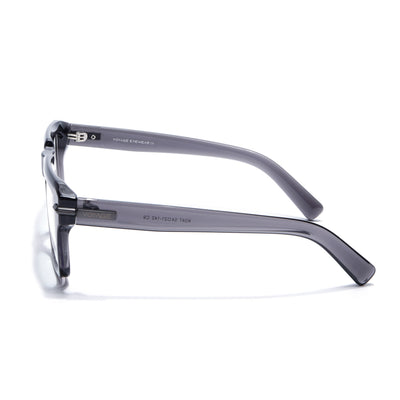 Obsidian | Voyage Grey Wayfarer Eyeglasses for Men & Women (K047FMG8022)