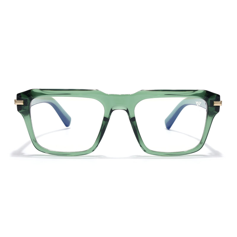 Obsidian | Voyage Green Wayfarer Eyeglasses for Men & Women (K047FMG8025)