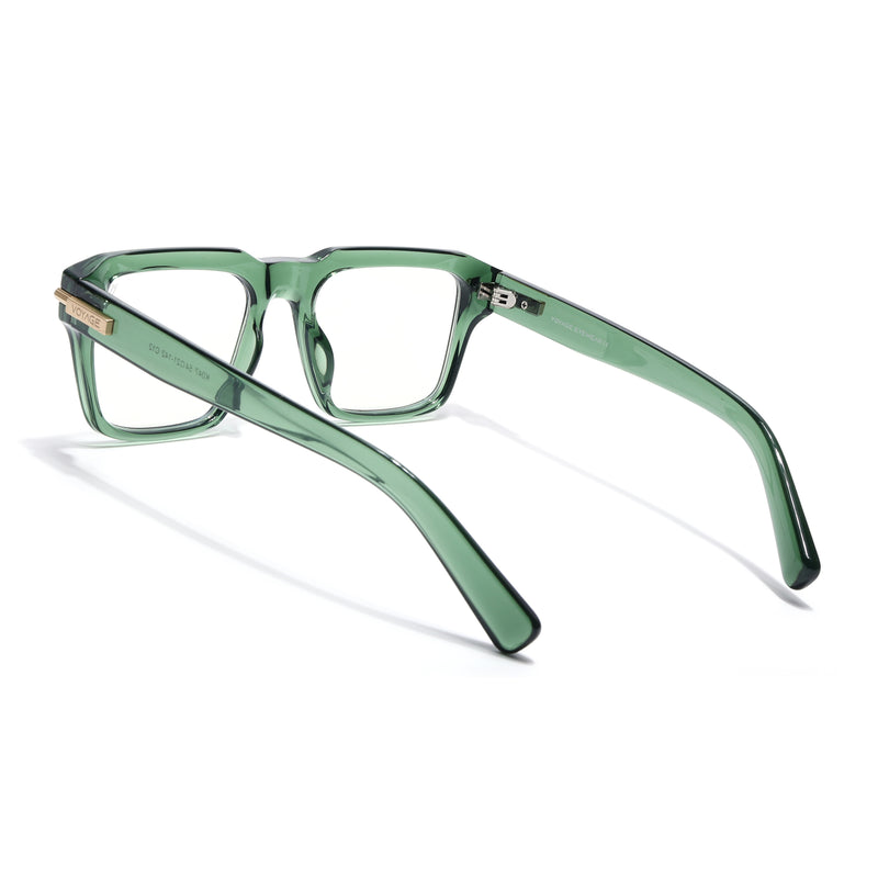 Obsidian | Voyage Green Wayfarer Eyeglasses for Men & Women (K047FMG8025)