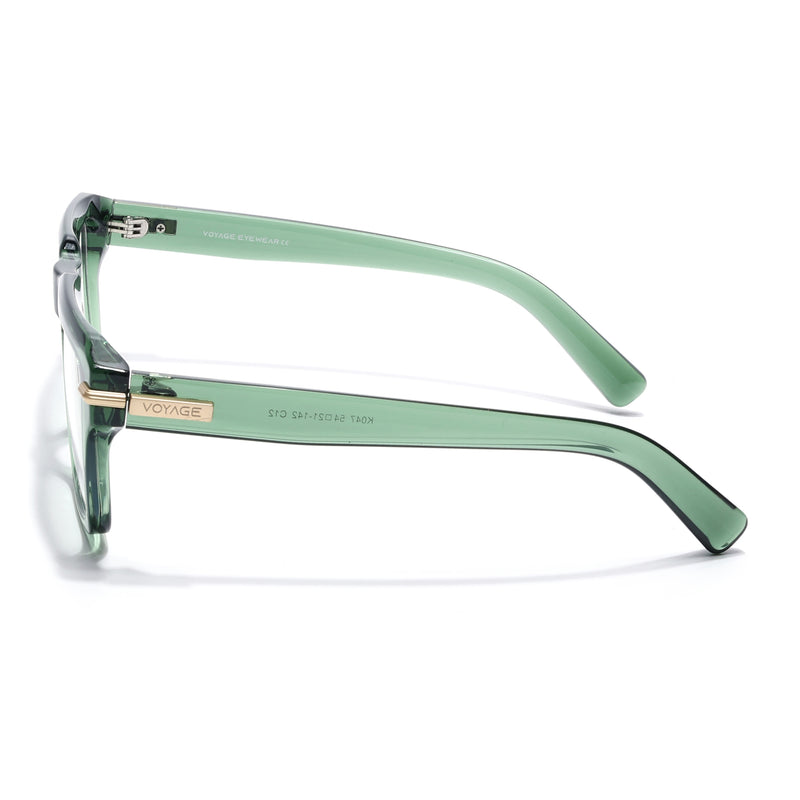 Obsidian | Voyage Green Wayfarer Eyeglasses for Men & Women (K047FMG8025)