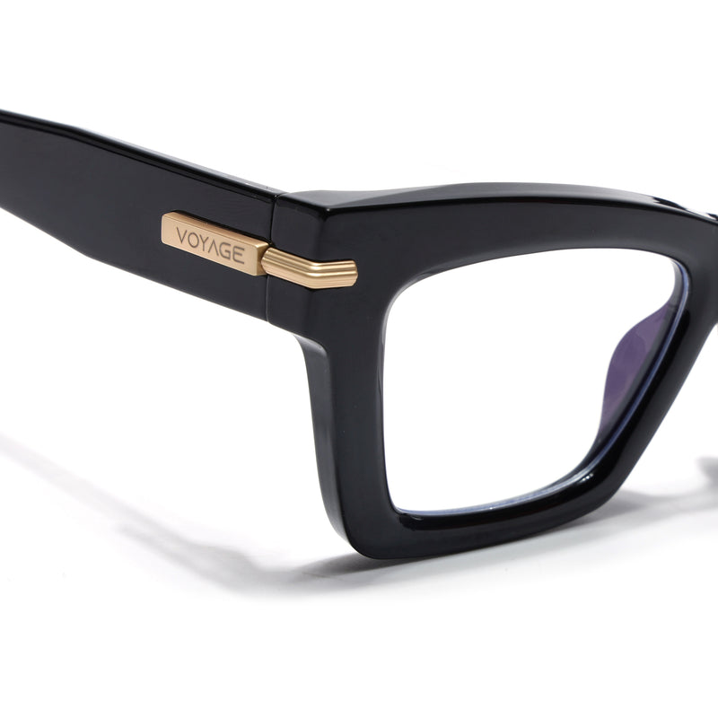 Voyage Black Cateye Eyeglasses for Women (K048FMG8990)