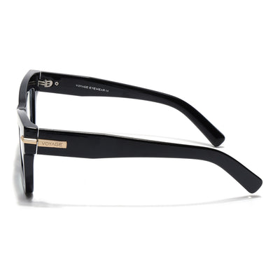Voyage Black Cateye Eyeglasses for Women (K048FMG8990)