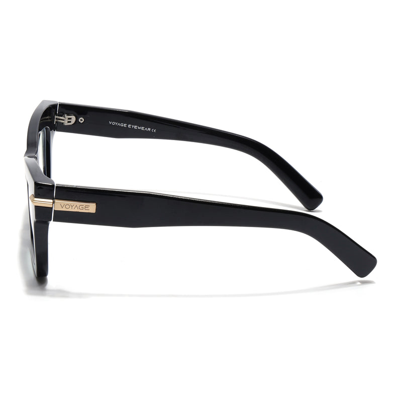 Voyage Black Cateye Eyeglasses for Women (K048FMG8990)