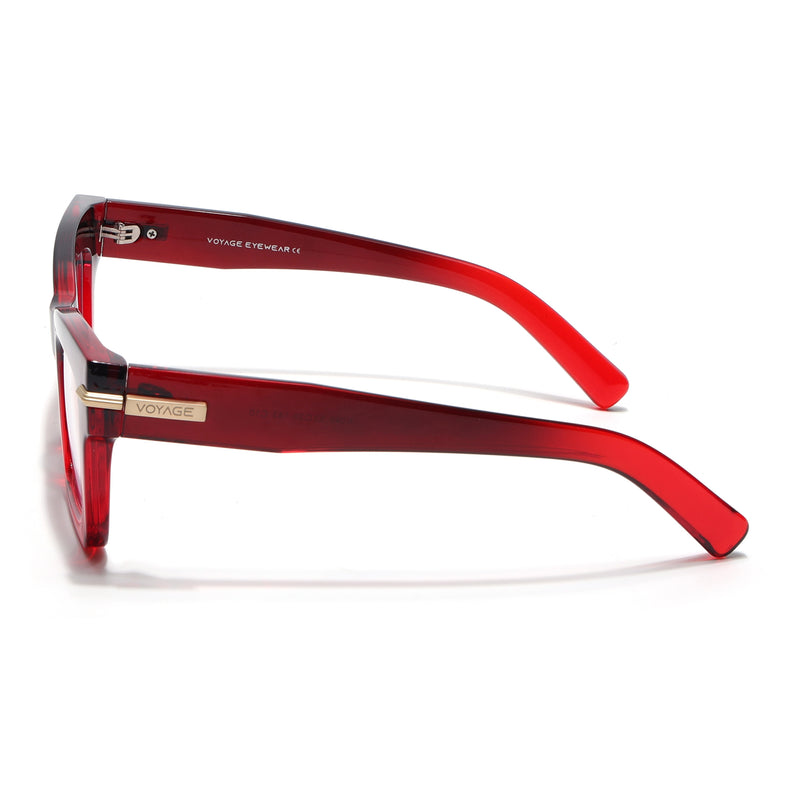 Voyage Red Cateye Eyeglasses for Women (K048FMG8992)