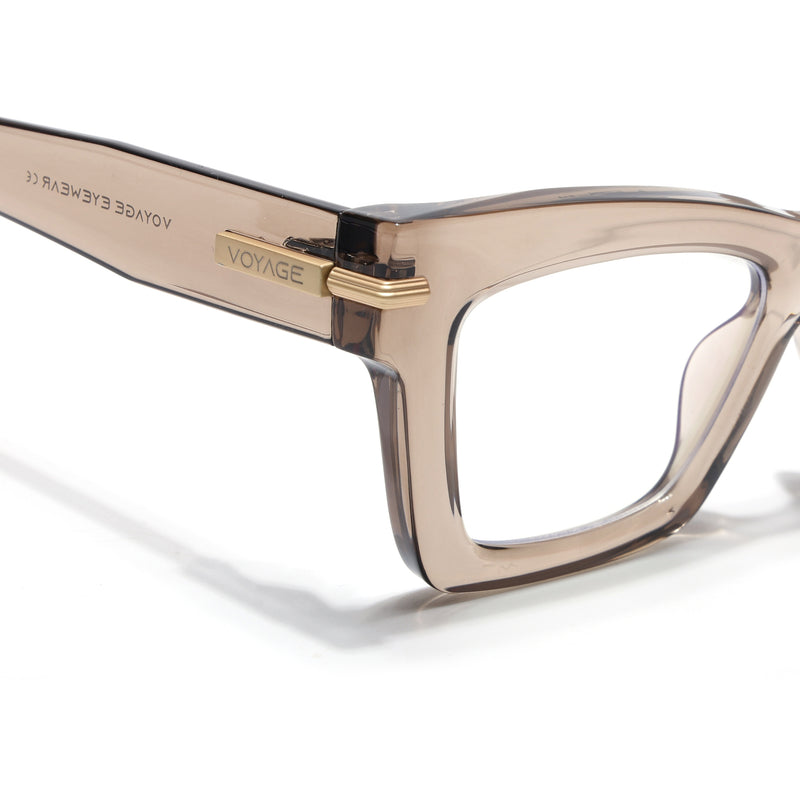 Voyage Brown Cateye Eyeglasses for Women (K048FMG8994)