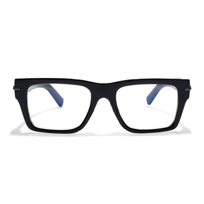 Obsidian | Voyage Transparent Black Wayfarer Eyeglasses for Men & Women (K049FMG7997)