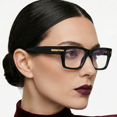 Obsidian | Voyage Black Wayfarer Eyeglasses for Men & Women (K049FMG7998)
