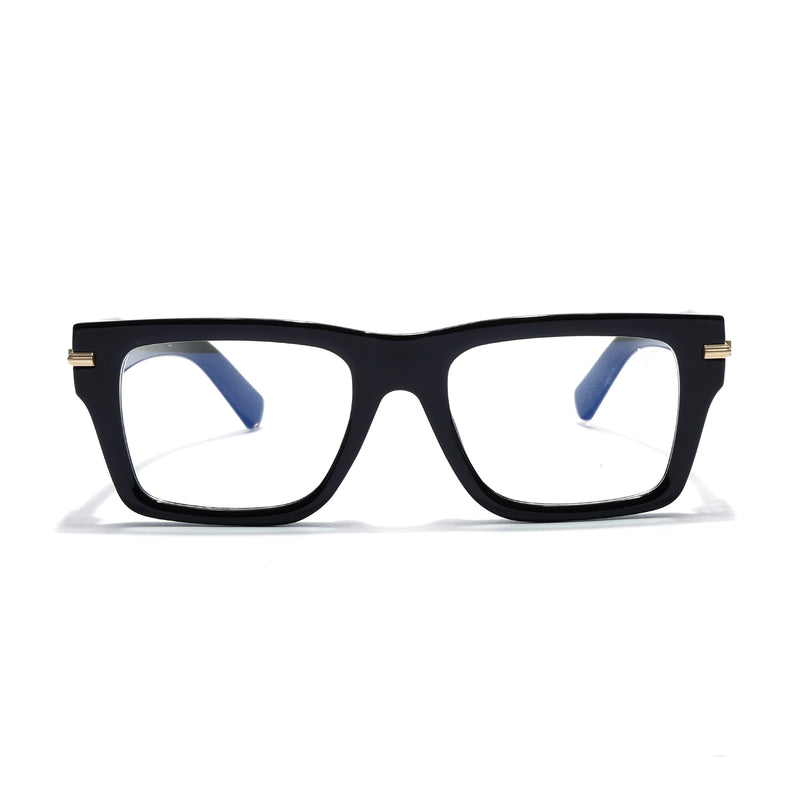 Obsidian | Voyage Black Wayfarer Eyeglasses for Men & Women (K049FMG7998)