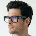 Obsidian | Voyage Black Wayfarer Eyeglasses for Men & Women (K049FMG7998)