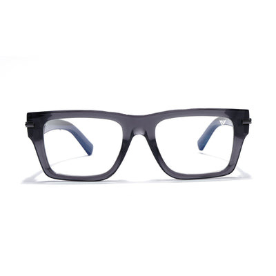Obsidian | Voyage Grey Wayfarer Eyeglasses for Men & Women (K049FMG7999)