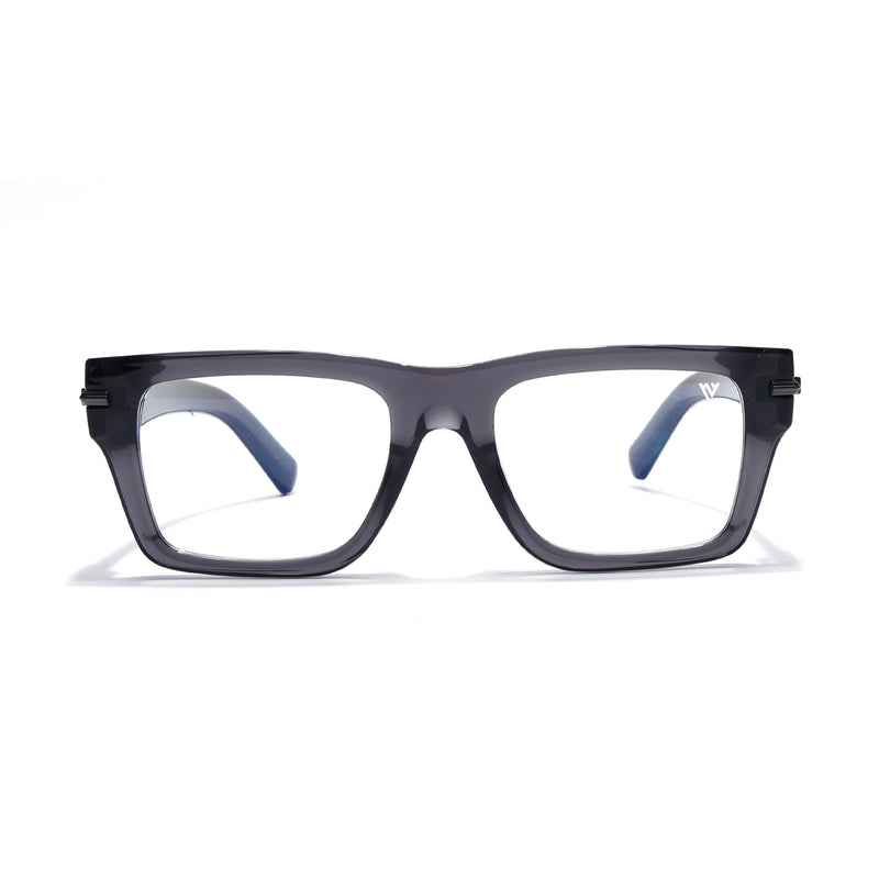 Obsidian | Voyage Grey Wayfarer Eyeglasses for Men & Women (K049FMG7999)