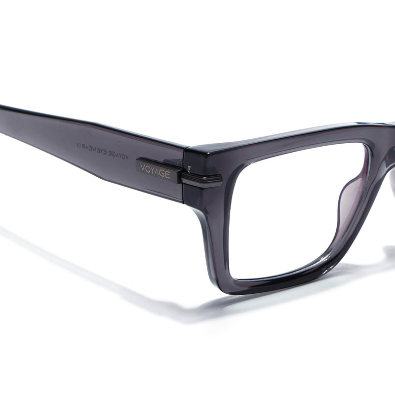 Obsidian | Voyage Grey Wayfarer Eyeglasses for Men & Women (K049FMG7999)