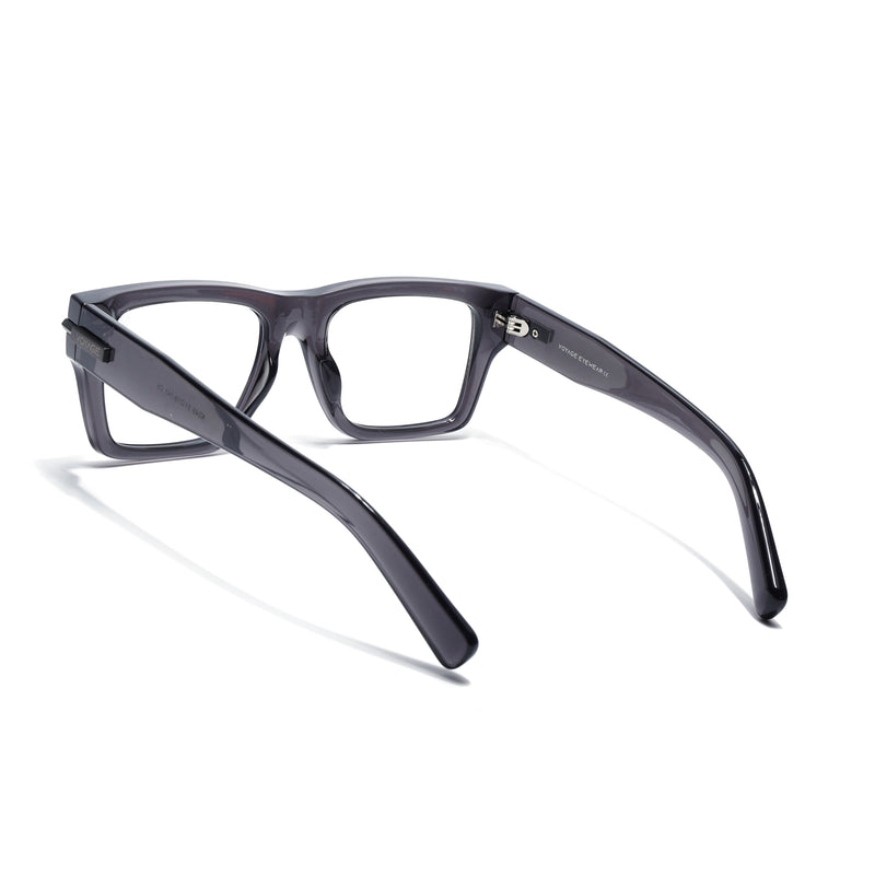 Obsidian | Voyage Grey Wayfarer Eyeglasses for Men & Women (K049FMG7999)