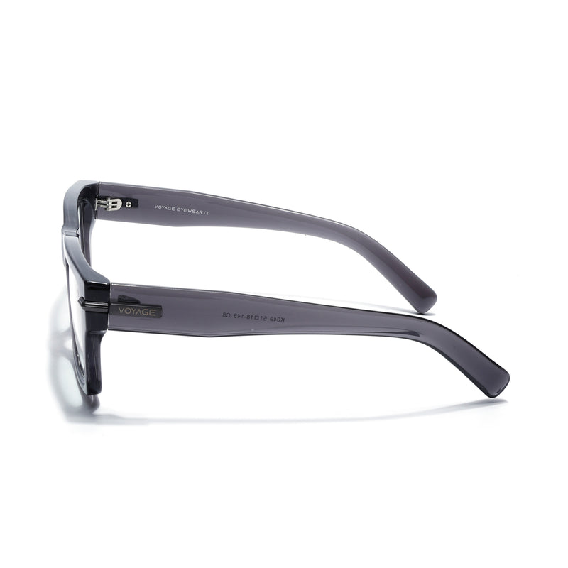 Obsidian | Voyage Grey Wayfarer Eyeglasses for Men & Women (K049FMG7999)