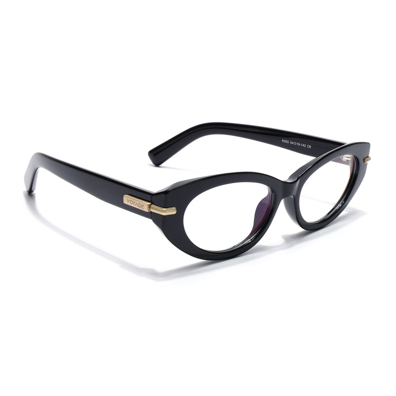 Obsidian | Voyage Black Cateye Eyeglasses for Women (K050FMG8015)