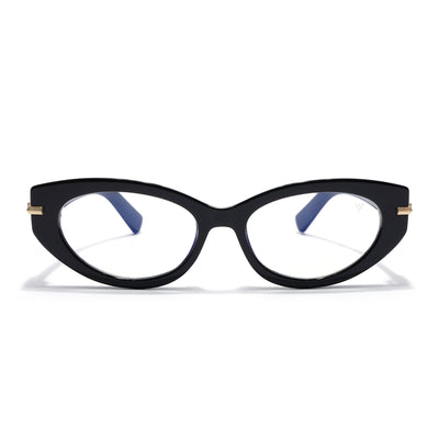 Obsidian | Voyage Black Cateye Eyeglasses for Women (K050FMG8015)