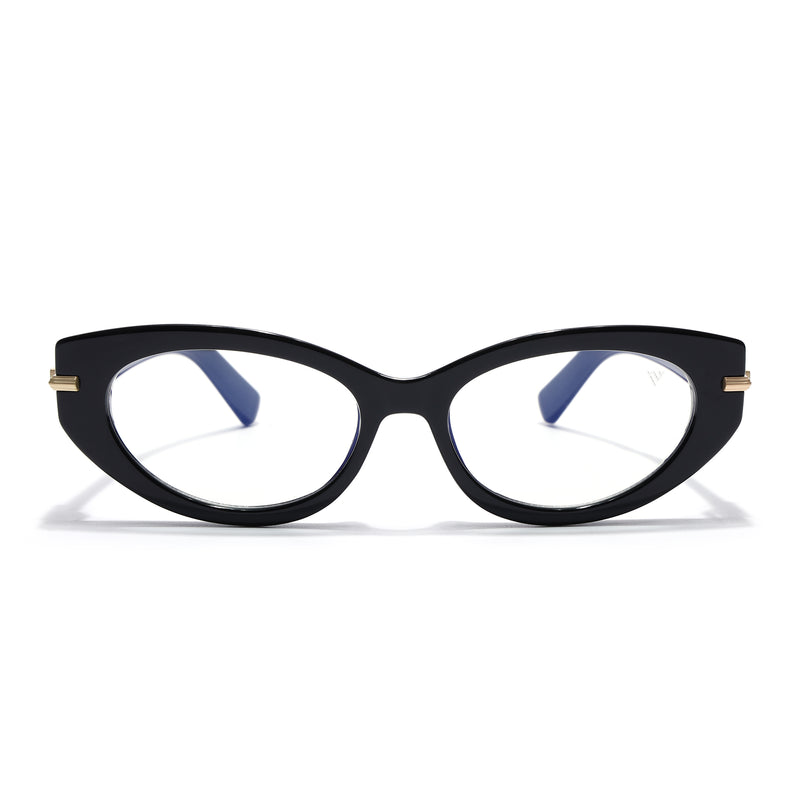 Obsidian | Voyage Black Cateye Eyeglasses for Women (K050FMG8015)