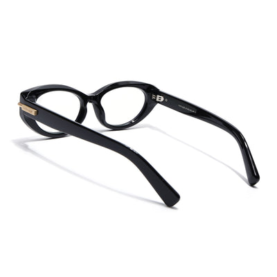 Obsidian | Voyage Black Cateye Eyeglasses for Women (K050FMG8015)