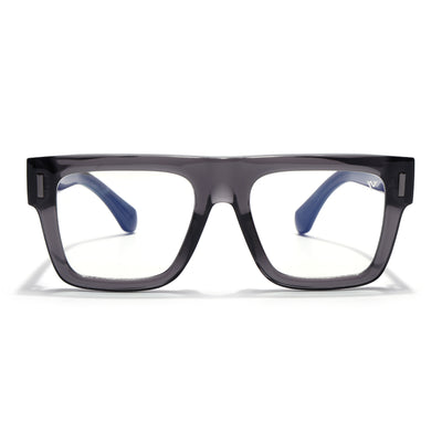 Obsidian | Voyage Grey Wayfarer Eyeglasses for Men & Women (K051FMG8063)