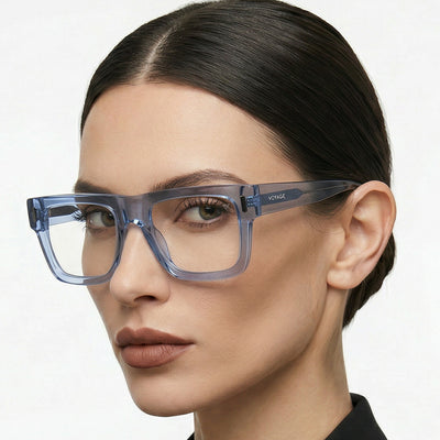 Obsidian | Voyage Blue Wayfarer Eyeglasses for Men & Women (K051FMG8065)