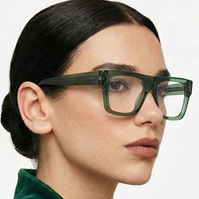 Obsidian | Voyage Green Wayfarer Eyeglasses for Men & Women (K051FMG8066)