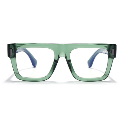 Obsidian | Voyage Green Wayfarer Eyeglasses for Men & Women (K051FMG8066)