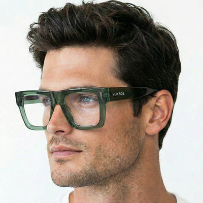 Obsidian | Voyage Green Wayfarer Eyeglasses for Men & Women (K051FMG8066)