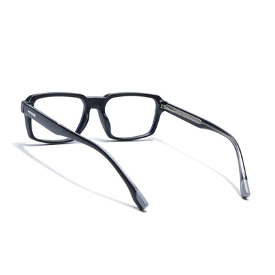 Obsidian | Voyage Black Rectangle Eyeglasses for Men & Women (K068FMG8049)