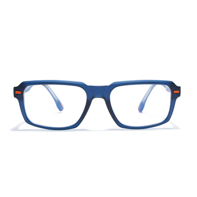 Obsidian | Voyage Blue Rectangle Eyeglasses for Men & Women (K068FMG8051)