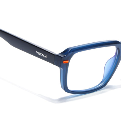 Obsidian | Voyage Blue Rectangle Eyeglasses for Men & Women (K068FMG8051)