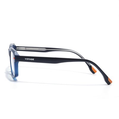 Obsidian | Voyage Blue Rectangle Eyeglasses for Men & Women (K068FMG8051)