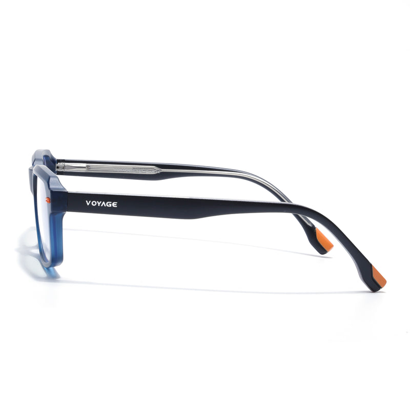 Obsidian | Voyage Blue Rectangle Eyeglasses for Men & Women (K068FMG8051)