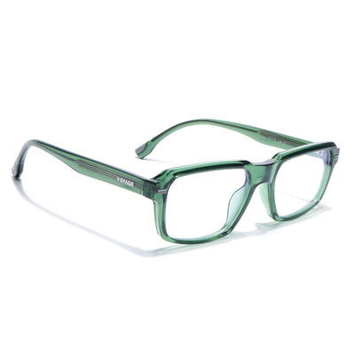 Obsidian | Voyage Green Rectangle Eyeglasses for Men & Women (K068FMG8052)
