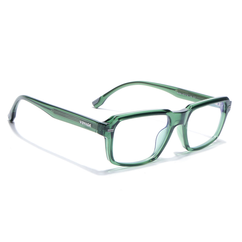 Obsidian | Voyage Green Rectangle Eyeglasses for Men & Women (K068FMG8052)