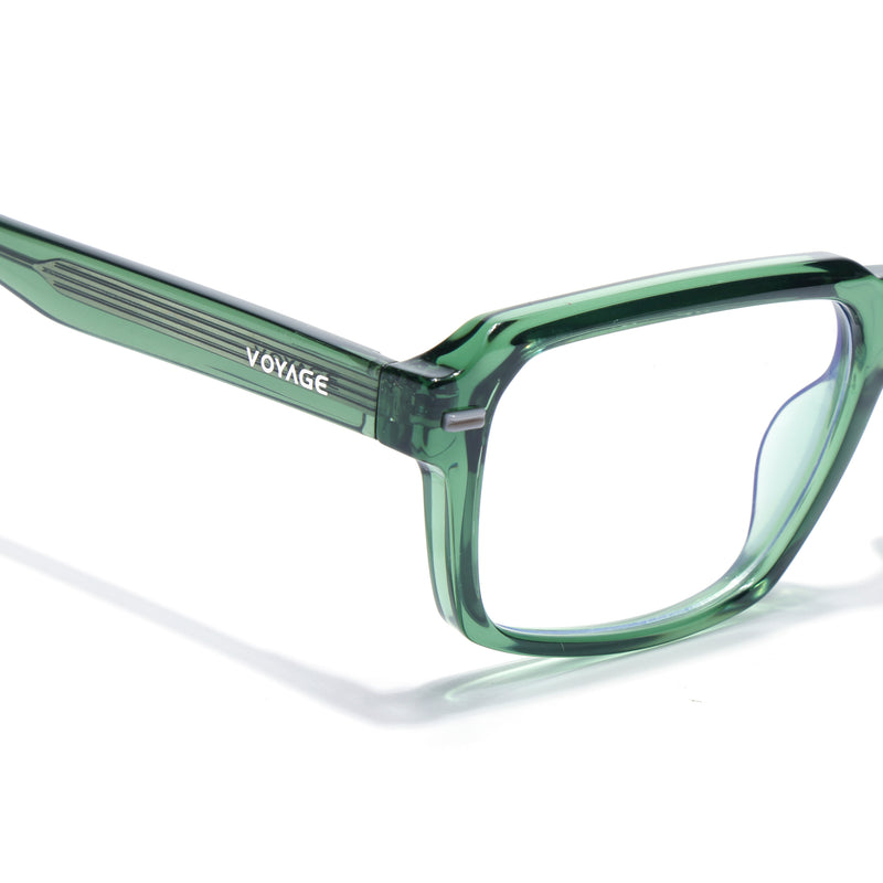 Obsidian | Voyage Green Rectangle Eyeglasses for Men & Women (K068FMG8052)
