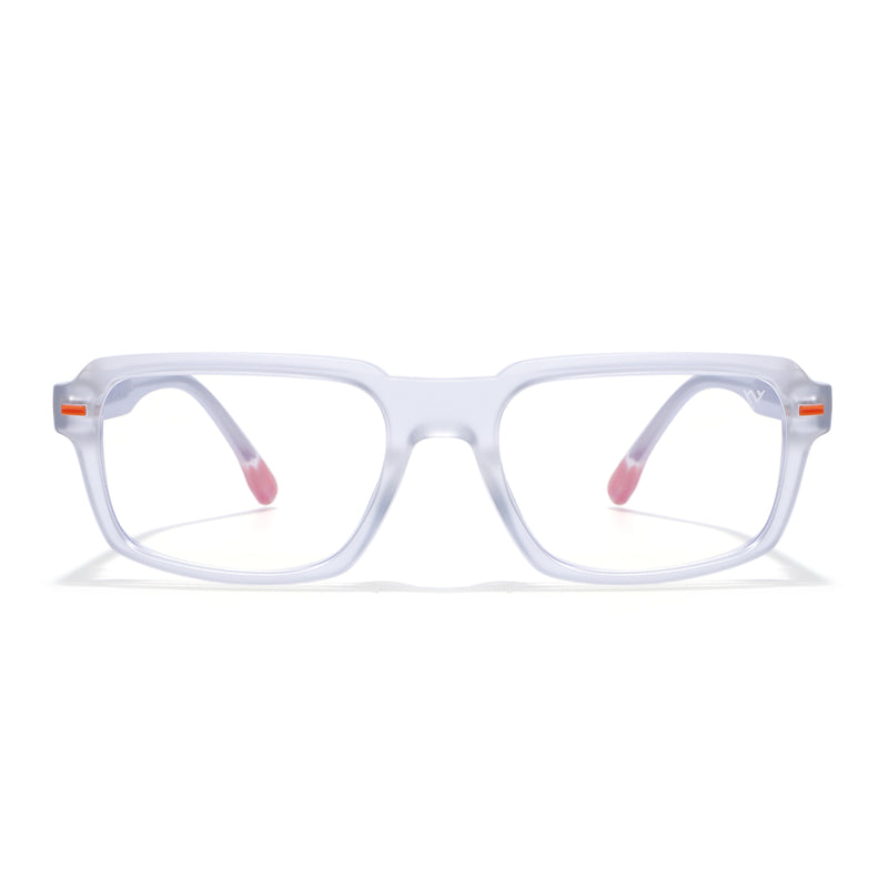 Obsidian | Voyage Transparent Rectangle Eyeglasses for Men & Women (K068FMG8053)