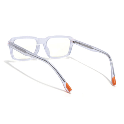 Obsidian | Voyage Transparent Rectangle Eyeglasses for Men & Women (K068FMG8053)