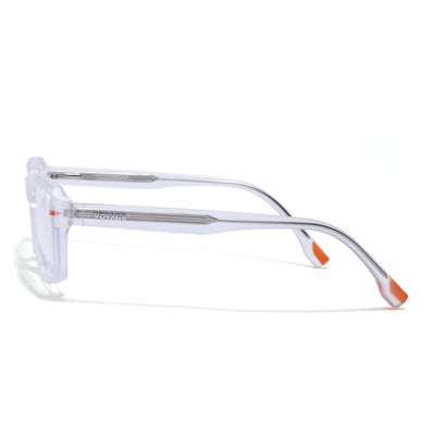 Obsidian | Voyage Transparent Rectangle Eyeglasses for Men & Women (K068FMG8053)
