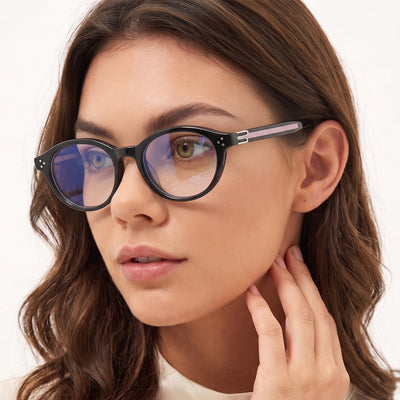 Voyage Glam Grey Cateye Eyeglasses for Women (K9172FMG8999)