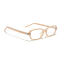 Voyage Cream Rectangle Eyeglasses for Men & Women (K9209FMG9004)